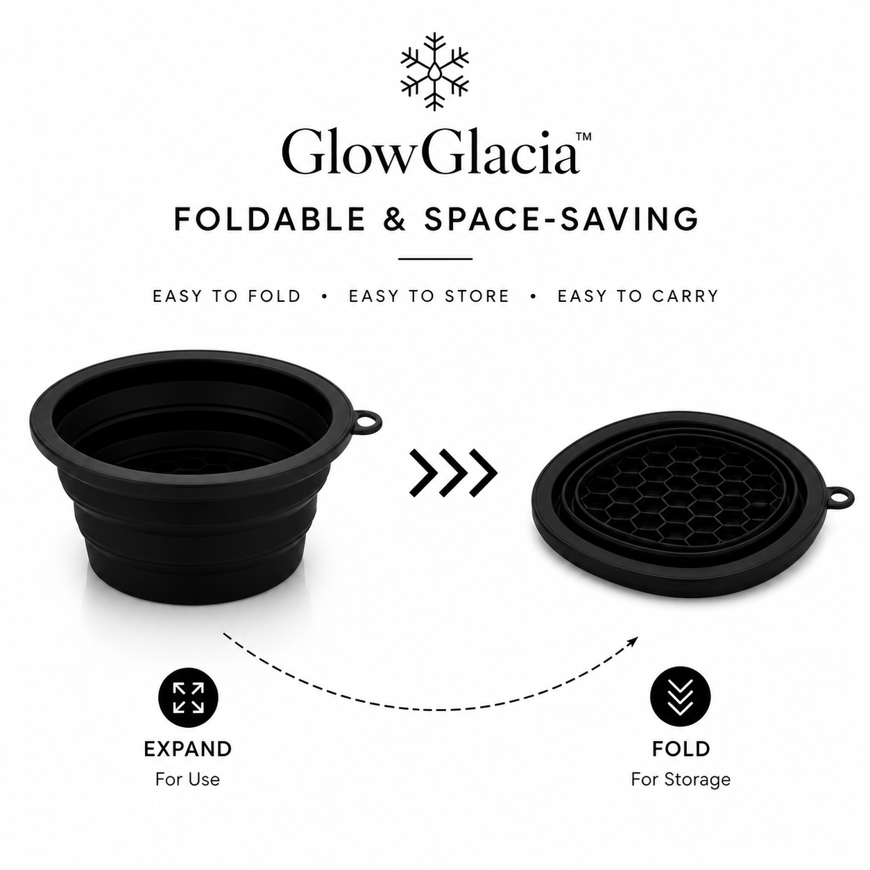 GlowGlacia™ Ice Facial Basin – Cold Therapy Face Ice Bath Bowl